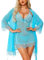 RSLOVE - Babydoll sexy da donna, vestaglia da notte, babydoll con perizoma G-String, set lingerie in pizzo femminile, 3 pezzi, azzurro, XXL