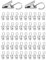 KGDUYC 50 Pièces Pinces à Rideaux en Métal, Argent Clips en Acier Inoxydable an Crochets, Crochets Anneaux à Pince pour Draperie, Pince Rideau Douche, Photo, lumières