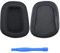 Ersatz Ohrpolster für Logitech G35, G230, G231, G233, G332, G430, G431, G432, G433, G533, G633, G633S, G635, G930, G933, G933S, G935 Kopfhörer von MMOBIEL – Mesh Gewebe Kopfhörer Ohrpolster – Schwarz