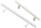 JMCXSM592 2 Stück Möbelgriffe Aluminiumlegierung Bunte Kinderzimmer-Pulls Schrankgriff Rundstab T-Shape,Profilgriff Türklinken Kleiderschrankgriffe Schubladen Knöpfe (Lochabstand 160mm,Helles Weiß)