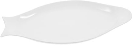 Cabilock Plato De Pescado De Blanco Ovalado Para Servir Mesa Vajilla De Pescado Para Exhibir Cocina