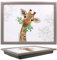 Tamersgifts Cushioned Laptrays Lap Tray TV Dinner Bean Bag Padded Cushion Gift (Giraffe Lap tray)
