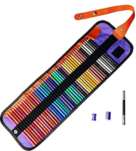 NOENNULL Buntstifte für Erwachsene, 72 Stück, ideal zum Zeichnen, Verblenden, Schattieren, Farbstifte-Set, Geschenk für Erwachsene, Kinder, Anfänger