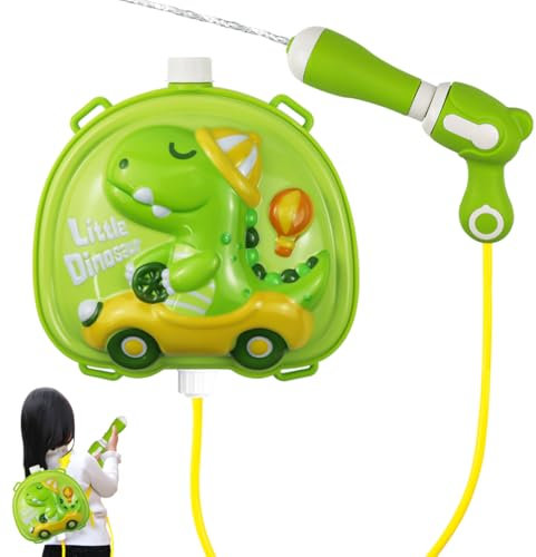 2000ml Wasserpistole Cartoon Wasserpistole mit Tankrucksack Kinder Outdoor Spielzeug Sommer Wassersport Verstellbare Träger Spritzpistole für Outdoor Aktivitätsspiele und Party Strand Garten Pool