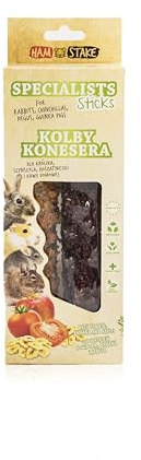 Knabberstangen Kaninchen, Hamster, Chinchilla, Meerschweinchen, Getreidefreier Hasen Leckerlis mit Tomate, Banane und Apfel, Natürliches Kaninchenfutter, Hamster und Kaninchen Beschäftigung
