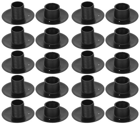 10 Paar Tischkicker Buchsen, Kunststoff Tischkicker Ersatzteile Tischfußball Spiel Lager Schwarz