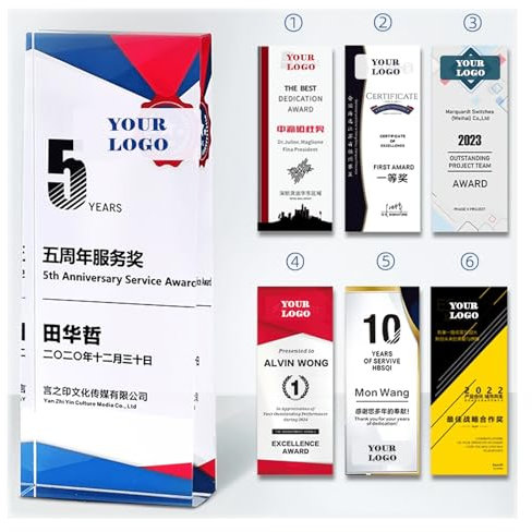 Coppa in cristallo resistente agli urti Sport Boys League in pensione design commemorativo gratuito spedizione gratuita disponibile (serie premiata certificata, 20 x 8 cm)