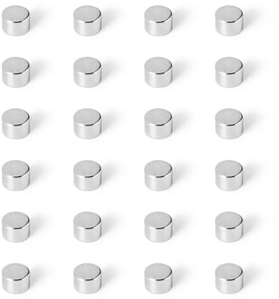 Strong Magnets Neodym Magnet - Rund 6 x 4 mm - 50 Stück - Extra stark, hält bis 1,1 KG - Für Magnettafel, Kühlschrank, Whiteboard, Pinnwand, Büro