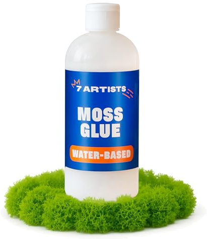 7 Artists Mooskleber 500 ml – Bastelkleber Transparent Flüssig für Moosbild, Mooswand und Pflanzenwand | Geeignet für Kunstmoos, Moos Deko, Basteln, Moosbilder, Islandmoos und Moos Konserviert