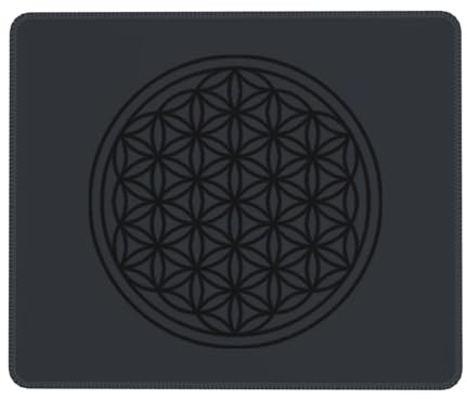 Tapis De Souris Fleur De Vie Géométrie Sacrée Tapis Souris Glissement Facile sous-Main Durable Mouse Pad pour Gaming Travail Jeu S