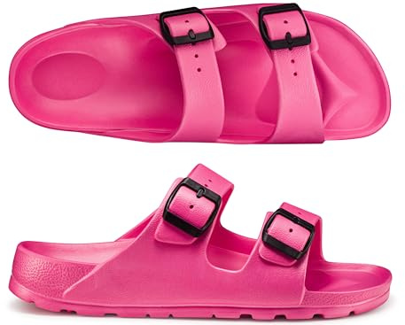 ESTRO Ciabatte Uomo Estive Mare - Sandali Donna Gomma Ciabatte Uomo Gomma Sandali Plastica Donna B15 (40 EU, Rosa)