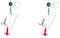 blntackle76 Set: 2 Stück JENZI Raubfischsystem Spinn System für Köderfisch von Jenzi, 2 Verschiedene Größen + gratis Petri Heil! Aufkleber