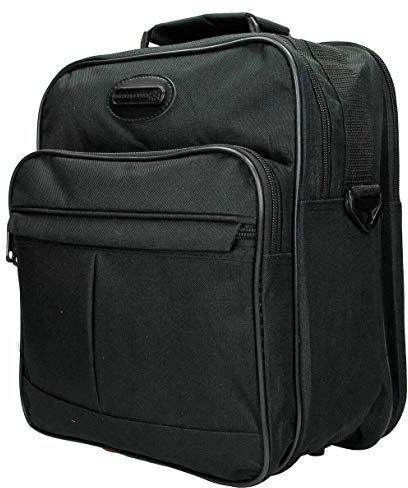 Flugumhänger Schultertasche Umhängetasche Arbeitstasche Schwarz 33 cm Bowatex