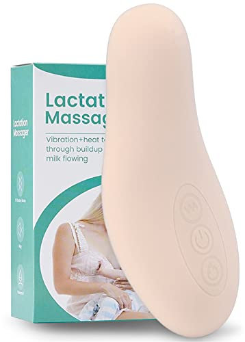 Folanda Wärmendes Laktationsmassagegerät, Weiches Brustmassagegerät Zum Stillen, Wärme und Vibrations Stillmassagegerät für Verstopfte Kanäle, Verbesserung des Milchflusses, Verstopfung(1#)