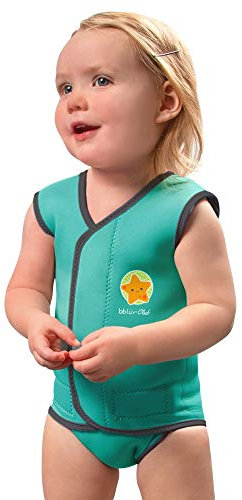 bblüv - Wräp - Combinaison en néoprène pour bébé - Aqua (0-6 Mois)