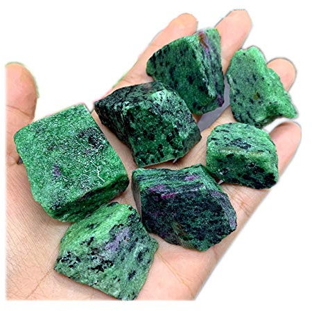 Natürliche 1 lb Rubin In Fuchsit Quarz Stein Raue Raw Original Rock Stones Probe Healing Collection Mineral Stein zum Stürzen, Lapidar Polieren, Wicca Reiki Crystal Healing und Handwerk