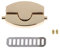 WOWOWO Nuove Serrature a Torsione con Chiusura a ghiera in Metallo per Hardware per Borsa per Borsa Artigianale Fai-da-Te