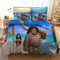 NICHIYOBI Moana Bettbezug Bettwäsche Set - Bettbezug und Kissenbezug,Mikrofaser,3D Digital Print dreiteiliger Bettwäsche (1,Single 135x200cm)
