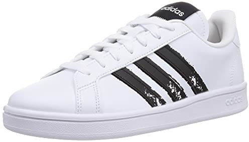 Adidas Unisex Grand Court Sneakers, Ftwwht/Cblack/Ftwwht, 42 2/3 EU