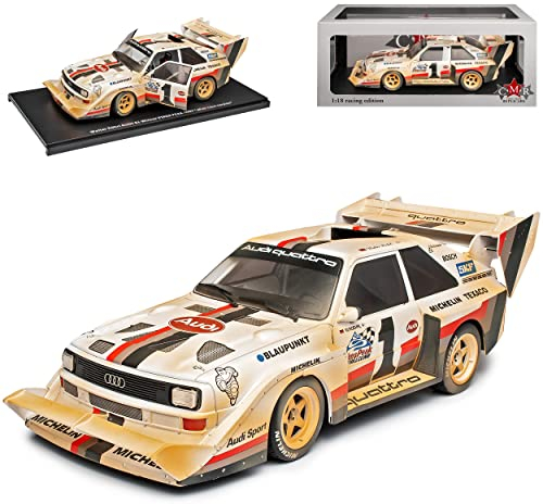NEW A*U*D*I Sport Quattro S1 Sieger Pikes Peak Dirty Version After Race Röhrl 1987 1/18 CMR Modell Auto