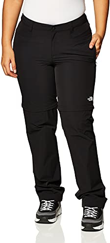 THE NORTH FACE - Resolve Convertible Wanderhose Damen - Zip-Off Trekkinghose, Schwarz, Größe 42