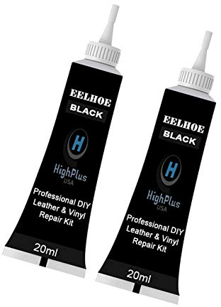 2 crèmes réparation pour Cuir et Vinyle - pour Voiture, Meubles, Veste, Moto, vêtements, Sacs à Main, Cuir, canapé, Chaussures, Noir, Blanc