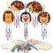WEDNOK 5tlg Igel Windspiel Bastelset Kinder Herbst Basteln Holz Herbstdeko Bastelhandwerk Kreativsets Igel Klangspiele zum Basteln für Erntedankfest Herbst Mädchen Junge