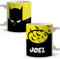 Taza Superhéroes Personalizada con Nombre. Regalo Friki. Varios Diseños y Colores interior. Murciélago. Taza cerámica 330ml