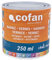 Cofan Barniz al agua | Acabado satinado | Chalk varnish | Protección de todo tipo de maderas | Capacidad: 250 ml