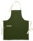 Encasa XO Verstellbare Küchen Schürze mit Taschen und Handtuchhalter, 68x85 cm, recycelte Baumwolle, für Zuhause, Restaurant, Männer & Frauen, Kochen, Backen - Blattgrün