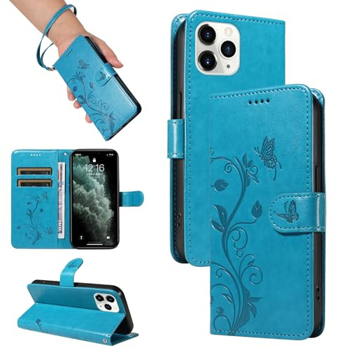 SRISHP Cover per iPhone 11 Pro Custodia, Blu