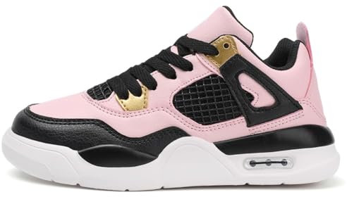 Scarpe da Basket per Bambini, Scarpe da tavola Casual per Ragazzi e Ragazze, Scarpe Sportive, Scarpe per Bambini (Rosa,31)