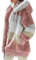 OMZIN Cappotto Da Donna In Pile Con Cappuccio Aperto Sul Davanti e Invernale Tasche Rosa XL