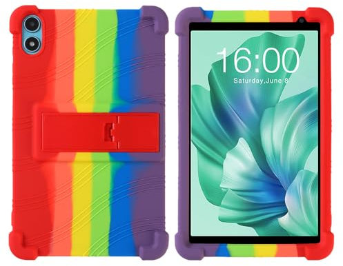 YIFENGXING Case for Teclast P85T 8 inch Tablet Soft Silicone Shockproof Stand Rubber Shell Protective Protection Cover (Multicolor)