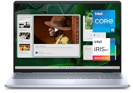 Dell Inspiron 16 (5640) - Ordenador portátil de 16 FHD+ (1920x1200) 60Hz, Intel Core i5-1334U, 16GB RAM, 512GB SSD, Intel Iris Xe Graphic, Windows 11 Home, teclado alemán QWERTY – Azul