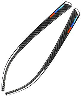 Auto Interieurleisten 1 Paar Carbon-Faser-Auto-Rückspiegel-Streifen-Zierstreifen-Aufkleber passend for BMW 3er-4er-Serie GT F30 F31 F32 F33 F34 Zubehör Auto-Styling Interieur Dekor Carbon