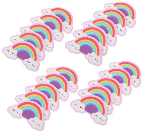 Healvian 20pcs Nail Buffer Cartoon Nail Files Portable Manicure Tools for Women