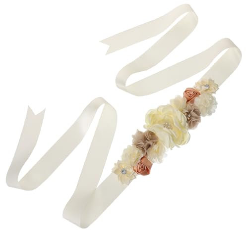 Holibanna Ceinture De Maternité Ceinture De Ventre De De Bébé Accessoires Photo Ceinture Pour Femmes Enceintes Offre De Grossesse Ceinture De Fleurs De Grossesse Polyester
