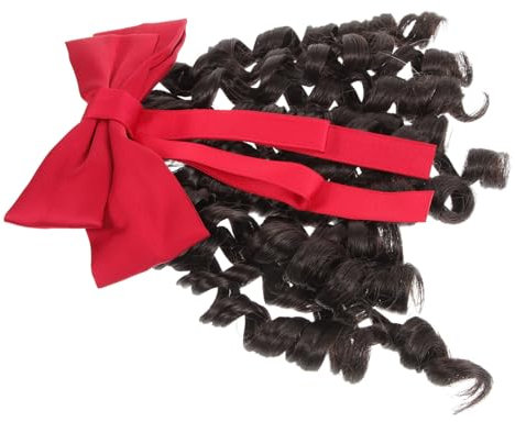SOESFOUFU Women Curly Wig Wavy Synthetic Hair Extension for Parties Prom Banquets Lightweight Comfortable for Special Occasions for Friends Loved