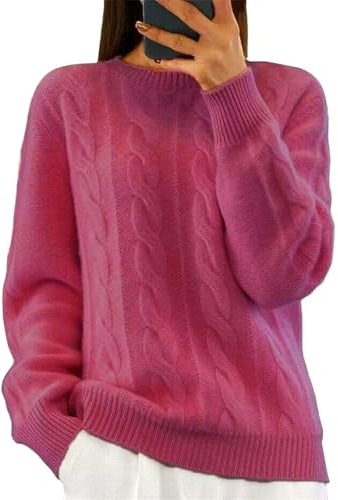 ZHENDEGL Pull Chaud Pull Col Roulé Femme Pull Cachemire Femme Pull Femme Oversize Pull Femme Hiver Chaud Chic Et Élégant Pull Epaule Denudee Femme Pull De Noel Femme Chic Pull Cachemire Pull Laine