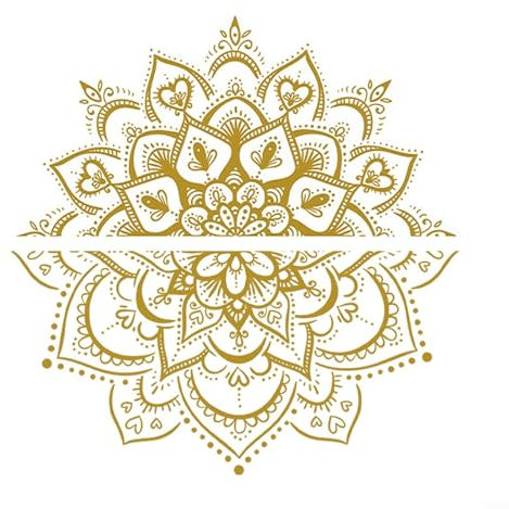 Mandala Lotus Vinyl Aufkleber Einzigartige Designs für stilvolle Raumdekorationen