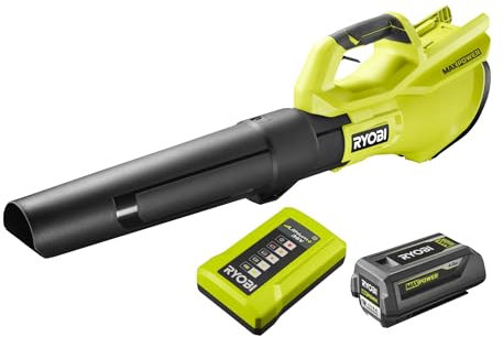 Souffleur Turbo Jet 36V RYOBI - Soufflerie 193 km/h - Batterie 4,0Ah - Chargeur - RY36BLB-140