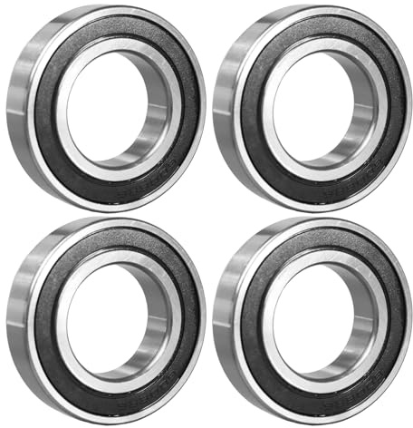 ​​Flewdart 4 Stück 6006 2RS Kugellager 30x55x13mm, 6006-2RS 6006RS abgedichtet aus Kohlenstoffstahl für Maschinen und Werkzeuge​​(6006-2RS 4pcs)