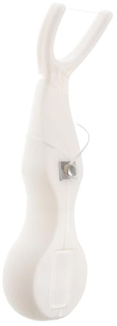 Austauschbarer Zahnseidehalter 1 Stück Weiß ABS Nylon Wiederverwendbar | Zahnpflegewerkzeug für Zuhause und Reise, Ergonomisches Design, Praktische Handhabung im Alltag