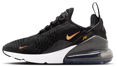 Nike Air Max 270 Schuh Für Ältere Kinder, Black/Metallic Copper-Laser Orange, 943345-045, 35.5 EU (3.5Y US)