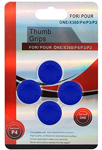 SET GRIP GOMMINI STICK ANALOGICO BLU PER CONTROLLER PS4 PS3 XBOX ONE XBOX 360