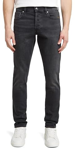 G-Star Men's 3301 Slim Jeans, Black (antic charcoal 51001-B479-A800), 40W / 34L