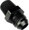 skicare 10AN Flare to 1/2 NPT Male Fuel Line Pipe Hose Fitting Adapter Aluminum AN10-1/2 Straight Black Anodized