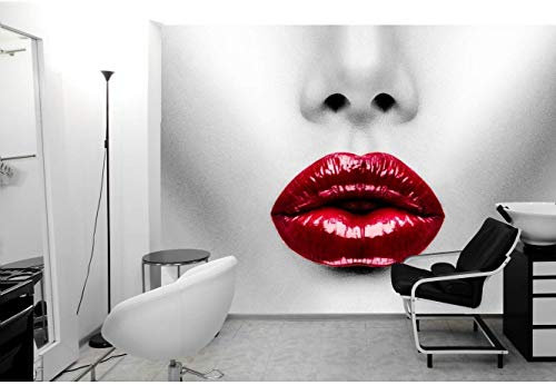 Oedim Lip Wallpaper | Wall Mural | Mural | Wallpaper | 400 x 300 cm | Dining Room, Living Room, Bedroom Decoration