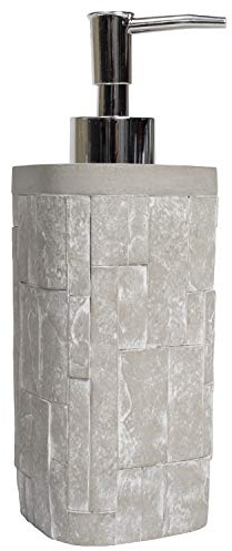 Sweet Home Collection Badezimmer-Accessoires-Sets, einzigartige Kollektionen, modern, klassisch Modernes dekoratives Design für Badewanne und Dusche, Harz, Avalon, Lotion Pump/Soap Dispenser